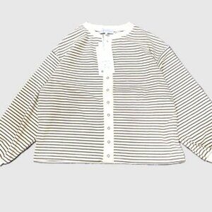 Japanese Brand "Season Reason" Striped Cardigan - Size L